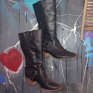 WANTED Black Leather Boots